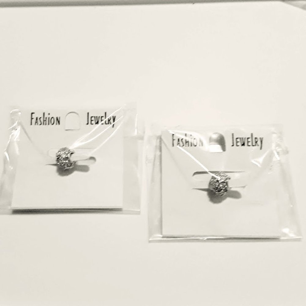 🛒3 for $15 Sale!!  Bracelet Charms Silver Tone Faux Stones